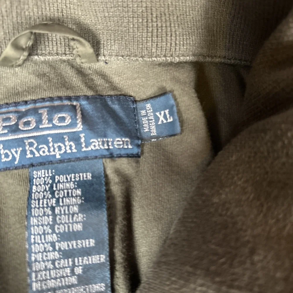 Polo Ralph Lauren Men's Green ,full Zip Lightweight Windbreaker‎ Jacket, XL Hood